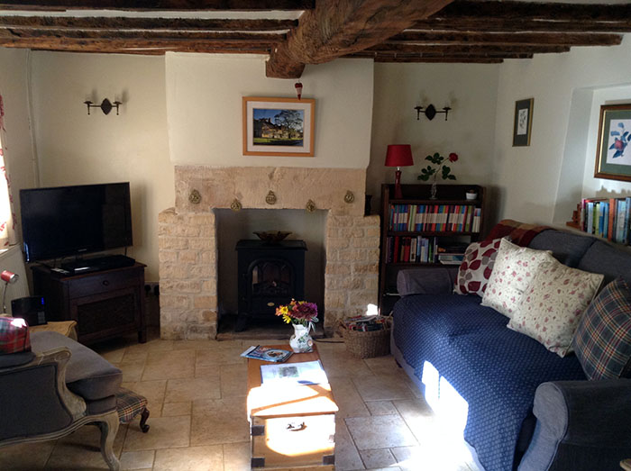 Cosy living room, Twine Cottage, Cotswolds